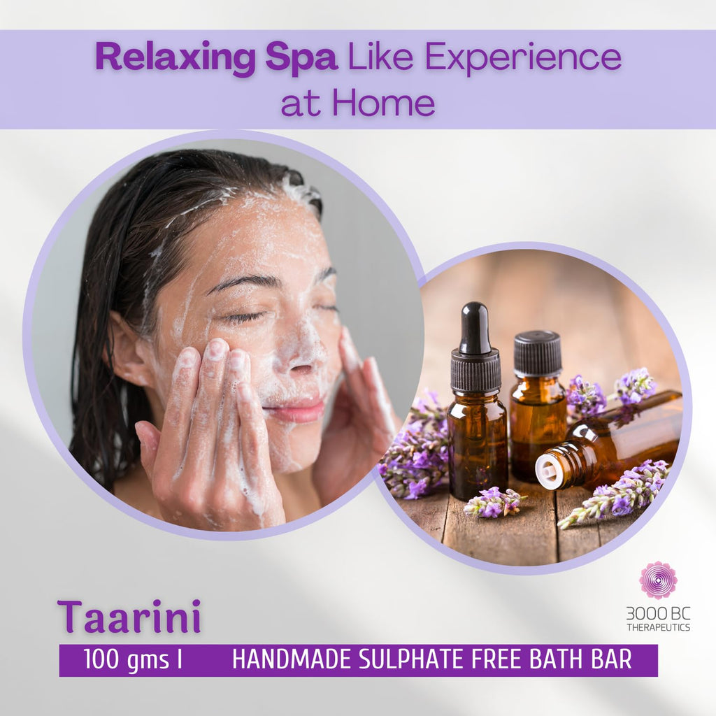 Taarini: Daily Cleansing, Anti-Aging & Skin Nourishment | Sulfate-Free Ayurvedic Soap Bar | 100g