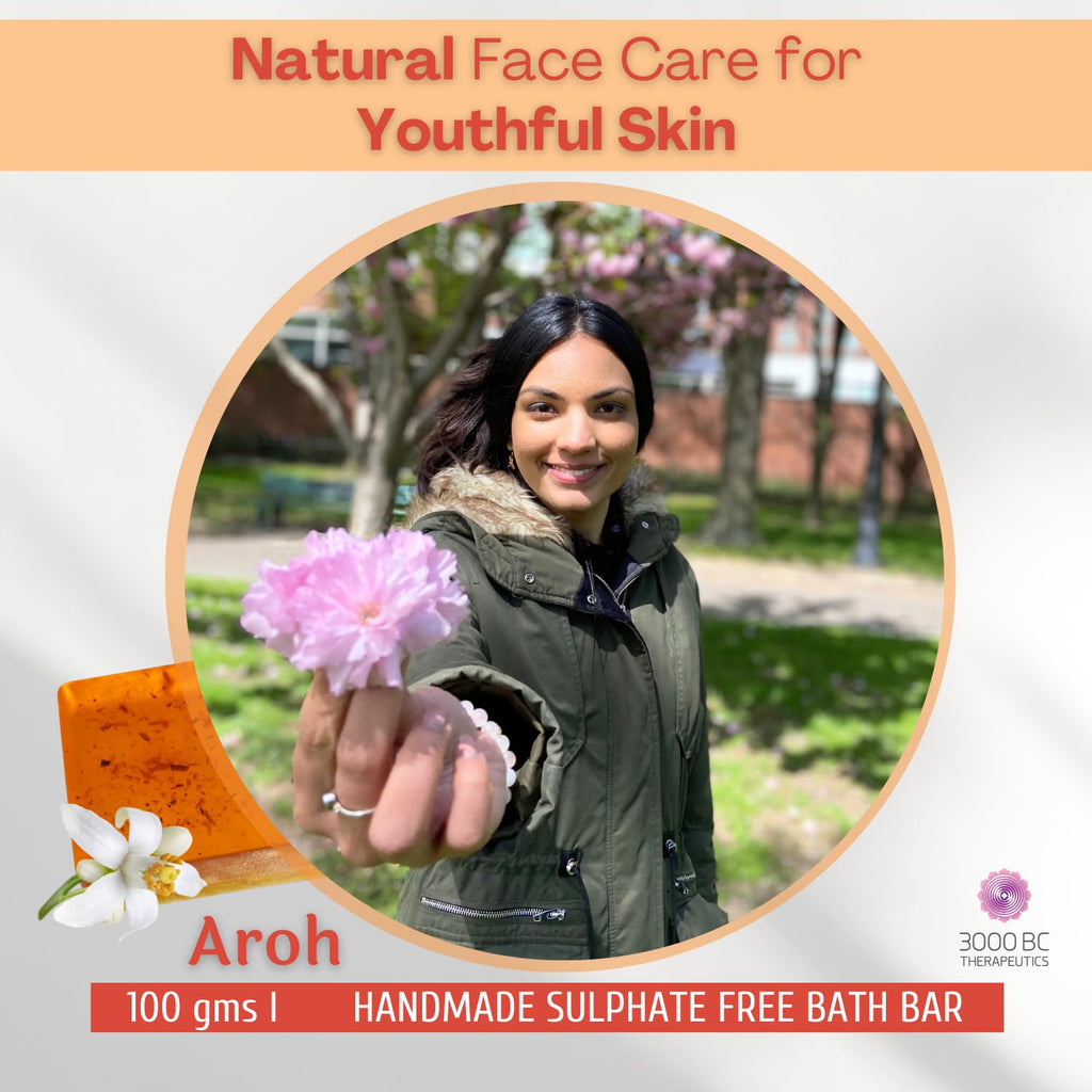 Aroh: Anti-Acne, Scar Fading & Glowing Skin | Sulfate-Free Ayurvedic Soap Bar | 100g