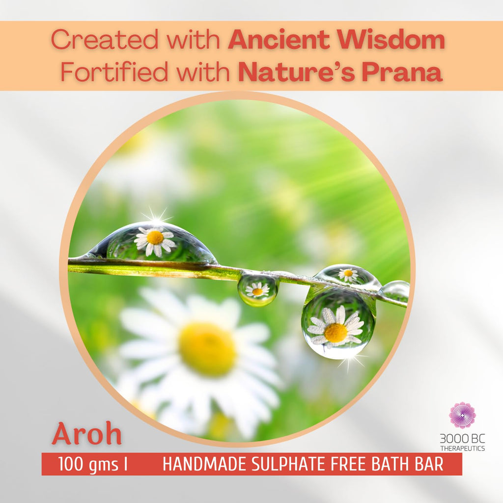 Aroh: Anti-Acne, Scar Fading & Glowing Skin | Sulfate-Free Ayurvedic Soap Bar | 100g