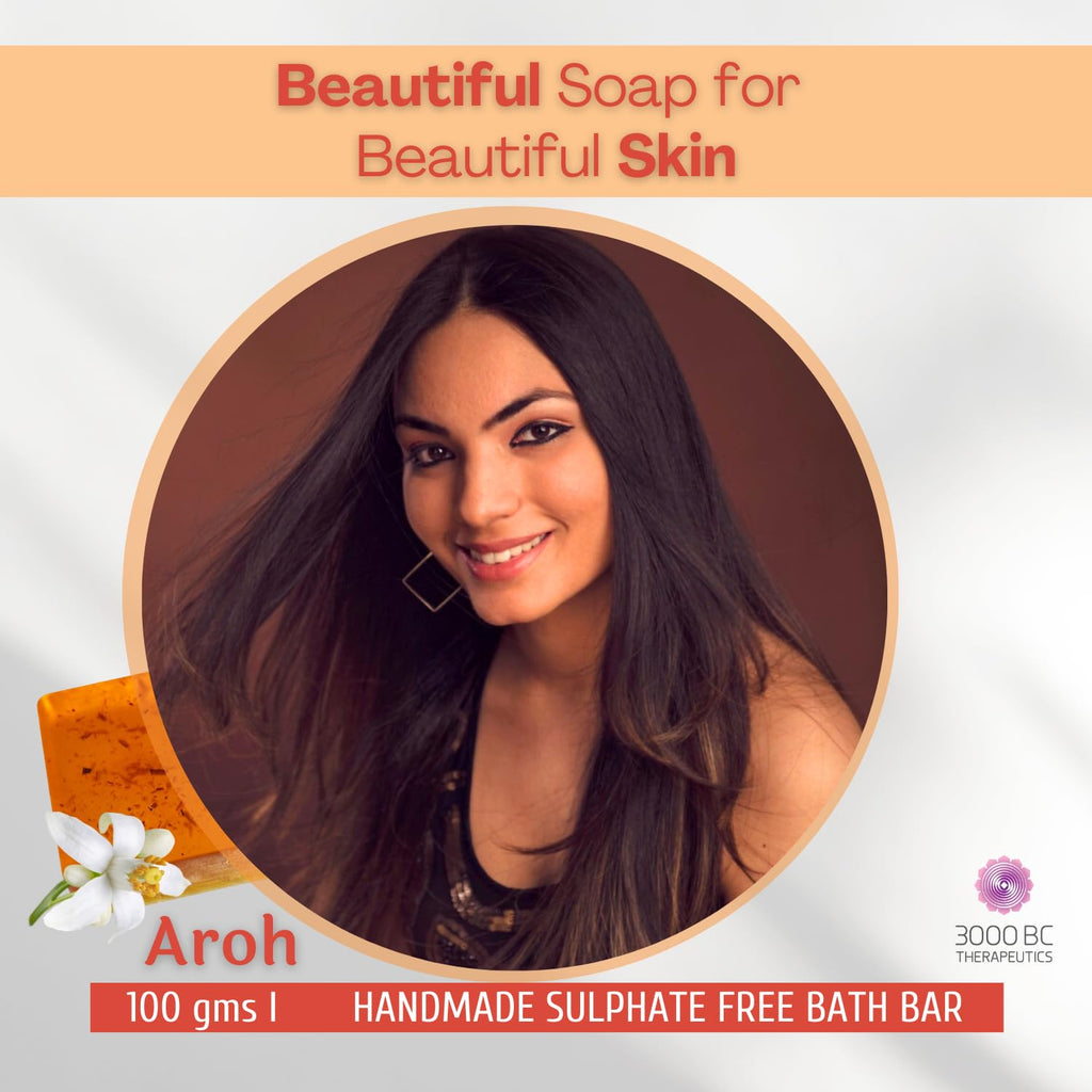 Aroh: Anti-Acne, Scar Fading & Glowing Skin | Sulfate-Free Ayurvedic Soap Bar | 100g