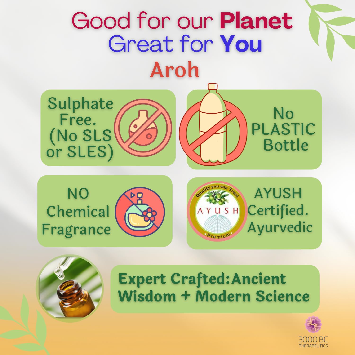 Aroh: Anti-Acne, Scar Fading & Glowing Skin | Sulfate-Free Ayurvedic Soap Bar | 100g