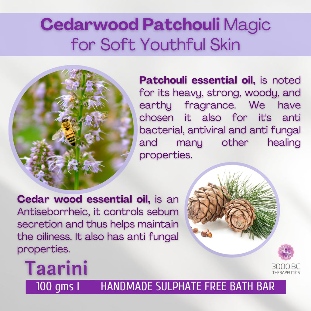 Taarini: Daily Cleansing, Anti-Aging & Skin Nourishment | Sulfate-Free Ayurvedic Soap Bar | 100g