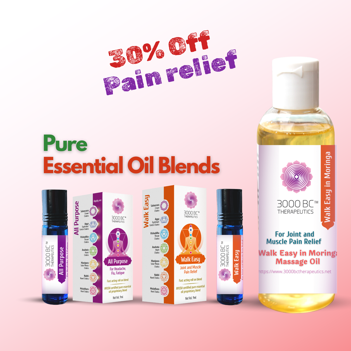 Pain Free Bundle: All Purpose, Walk Easy, Walk Easy with Moringa