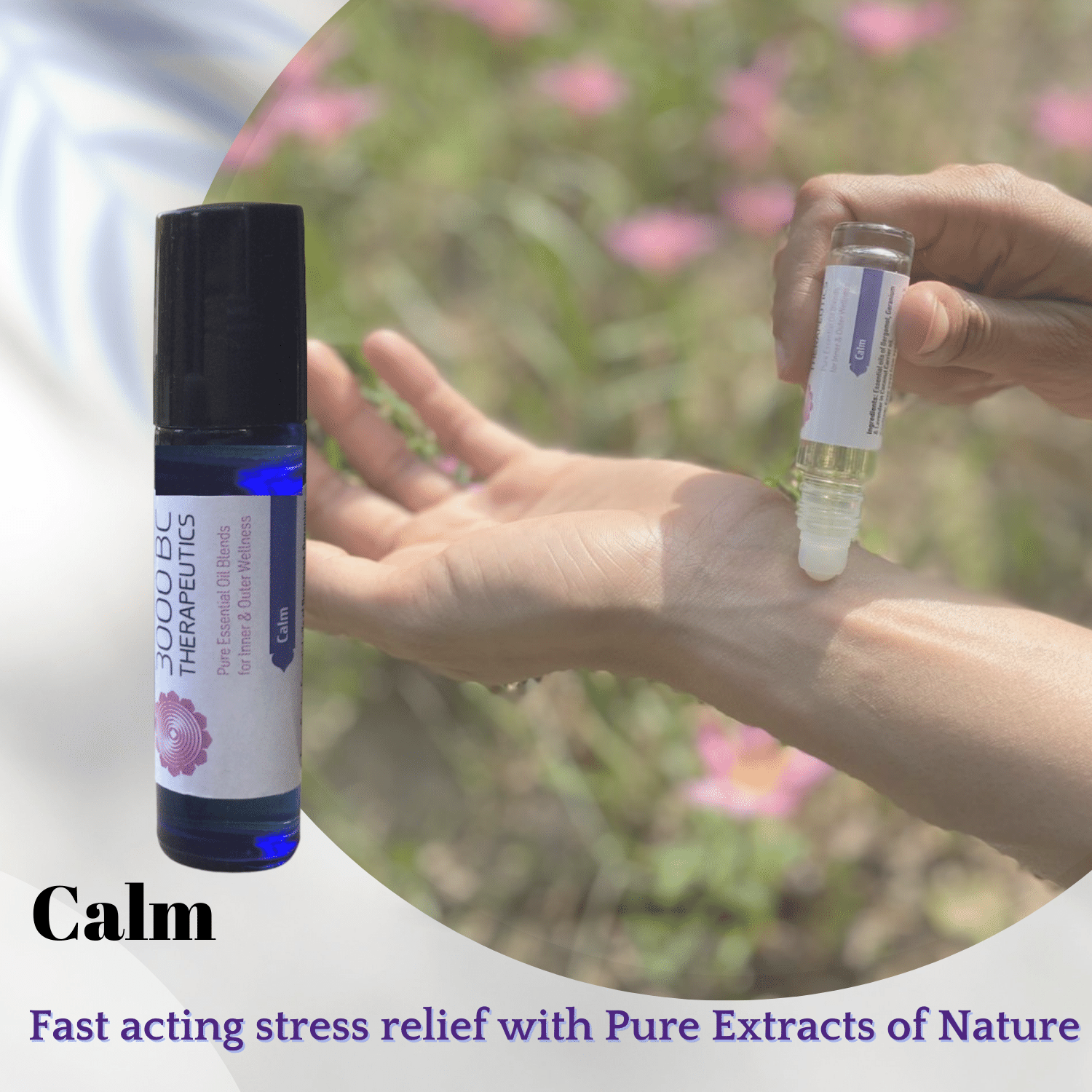 Calm: The Anti-Anxiety Roll On | Lavender, Bergamot & Geranium | 9ml