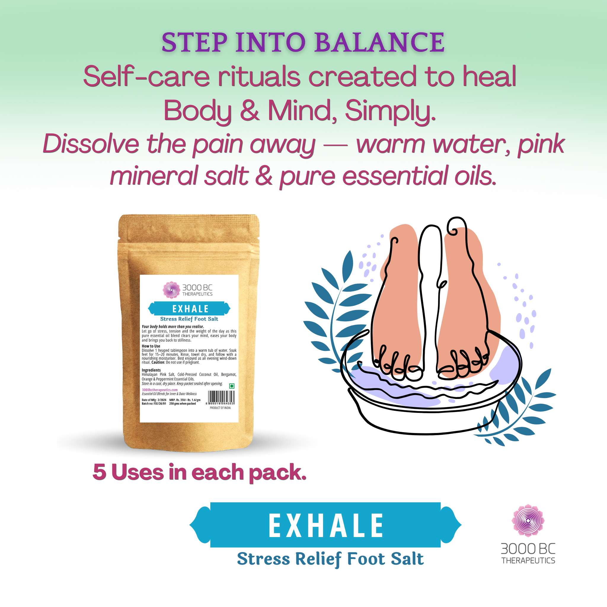 Exhale Foot Salt